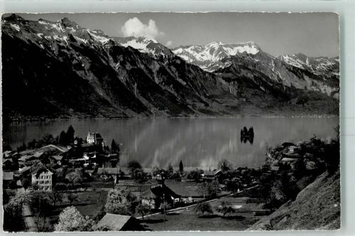3807 Iseltwald - am Brienzersee mit Brienzer Rothorn Kette