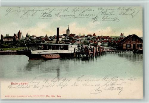 1470 Estavayer-le-Lac - Dampfschiff