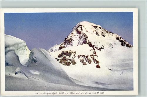 3801 Jungfraujoch - Blick auf Berghaus und Mönch