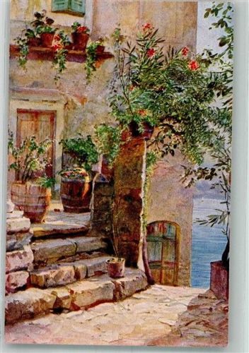 6978 Gandria Lithographie / Künstlerkarte