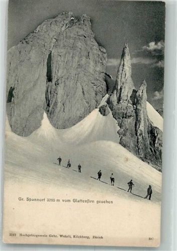 Gross Spannort Winter Gross Spannort vom Glattenfirn gesehen