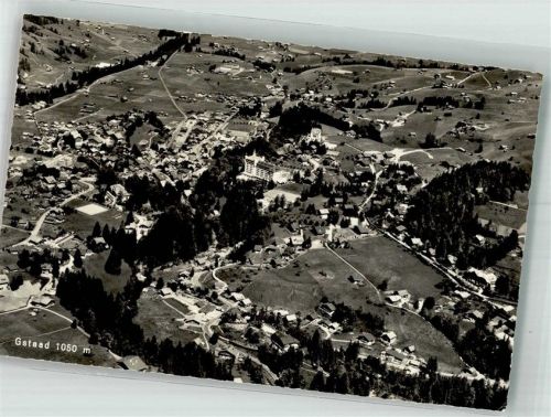 3780 Gstaad 1964 Foto AK Fliegeraufnahme