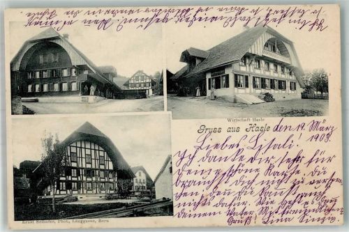 3132 Riggisberg 1903 Foto AK Hasle Gasthaus