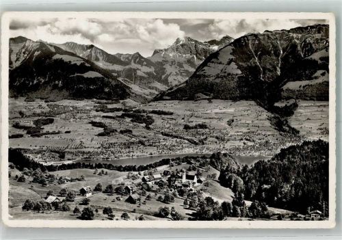 6074 Giswil 1945 Foto AK Schwendi Sarnersee Sachseln Melchtalerberge