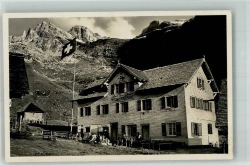 6386 Wolfenschiessen 1930 Foto AK Pension Urnerstaffel-Bannalp