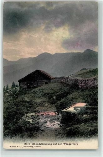 Wengernalp 1907 - Abendstimmung