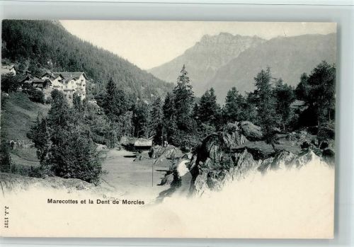 1923 Les Marécottes - La Dent de Morcles