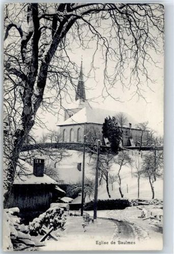 1446 Baulmes - Kirche im Winter