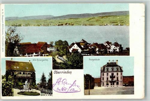 8942 Oberrieden 1902 - Villa Rosengarten Postgebäude