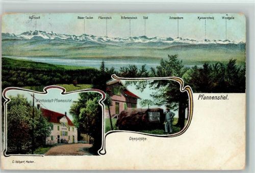 Pfannenstiel 1910 - Wirtschaft Okenshöhe Hüttenstempel
