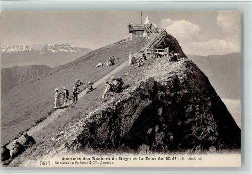 Rochers de Naye - Sommet et la Dent du Midi Touristen