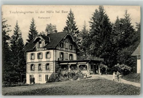 6340 Baar 1907 Foto AK Gasthaus Tropfsteingrotten in der Hölle
