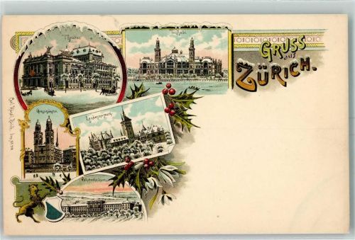 8000 Zürich - Theater Tonhalle Landesmuseum Grossmünster Polytechnikum