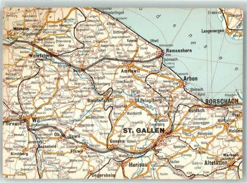 9225 St. Pelagiberg Gebrauchsspuren Landkarte