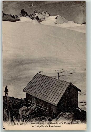 Aiguille du Chardonnet - Cabane Dupuis Grande et Petite Fourche