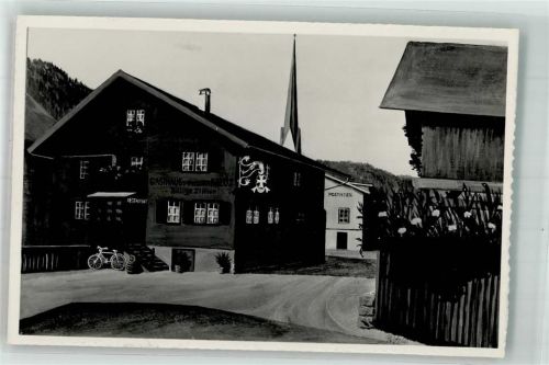 7240 Küblis Foto AK Fahrrad Gasthaus zum Weisskreuz