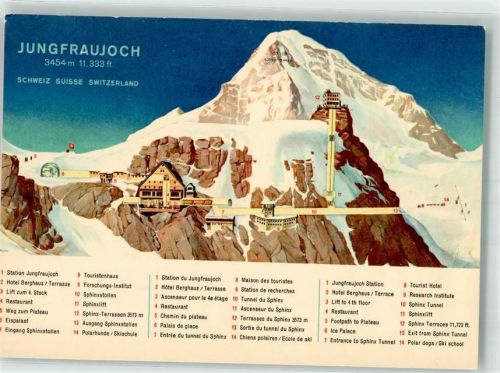 3801 Jungfraujoch - Hotel Berghaus Forschungsinstitut Winter