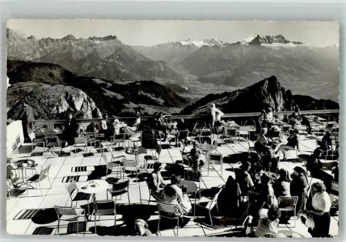 1854 Leysin 1963 Foto AK Gasthaus La Berneuse