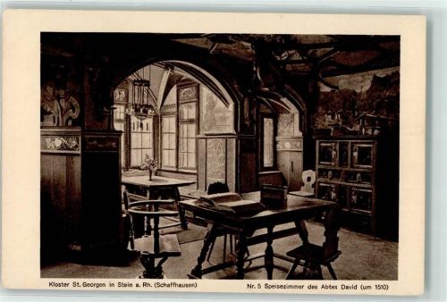 8260 Stein am Rhein - Kloster St Georgen Speisezimmer des Abtes David