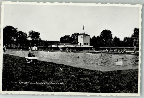 4900 Langenthal Foto AK Schwimmbad