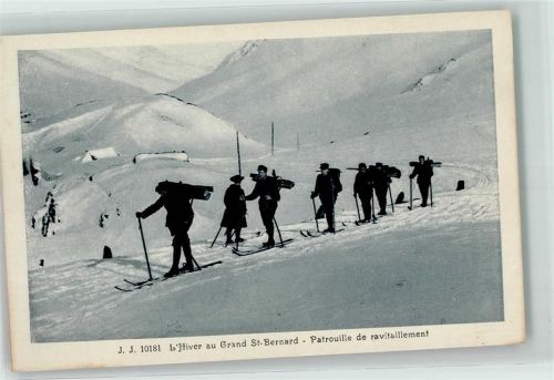 Hospiz Großer Sankt Bernhard Pass - Patrouille de ravitaillement