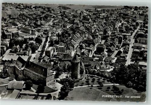 2900 Porrentruy Pruntrut Foto AK Fliegeraufnahme
