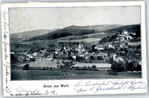 3076 Worb - Kirche, Ortsansicht