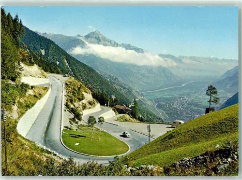 Col de la Forclaz - Passstrasse Grand Chavalard Rhoneebene