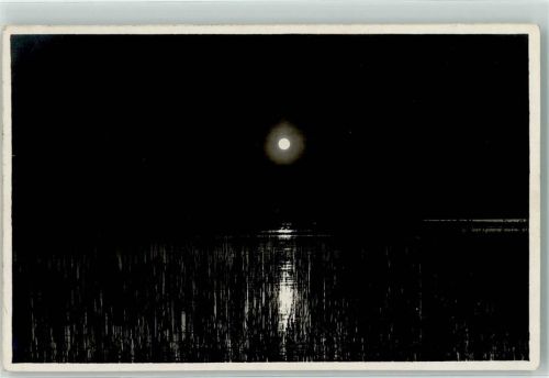 8808 Pfäffikon SZ 1916 Foto AK Sonnenuntergang Insel Lützelau Foto Gaberell