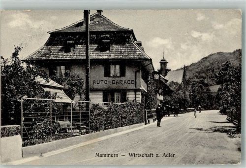 8265 Mammern 1915 Foto AK Gasthaus Wirtschaft zum Adler