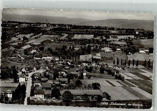 1585 Salavaux 1964 Foto AK Fliegeraufnahme