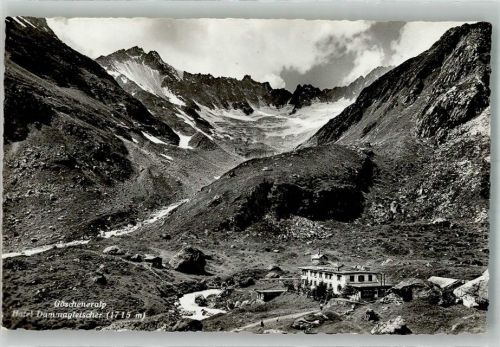 Göscheneralp Foto AK Göscheneralp Hotel Dammagletscher