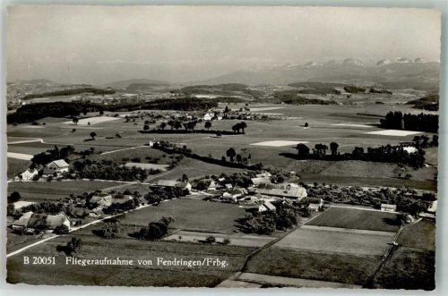 3178 Bösingen Rebacher 1956 Foto AK Fliegeraufnahme Fendringen