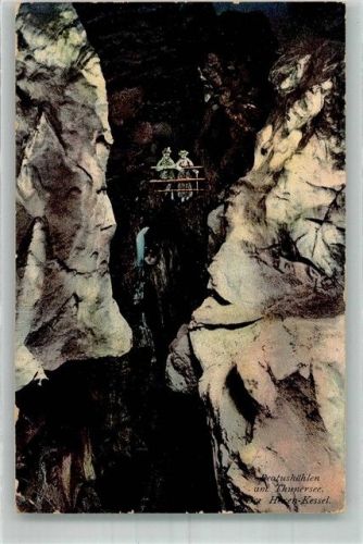 3803 Beatenberg 1912 Foto AK Beatus- Höhle am Thunersee