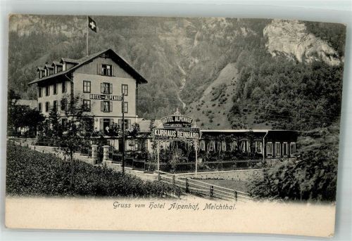 6067 Melchtal Gebrauchsspuren Hotel Alpenhof