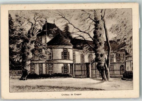 1296 Coppet Foto AK Schloss