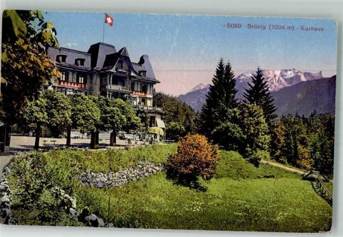 3860 Brünig 1929 Foto AK Hotel Kurhaus