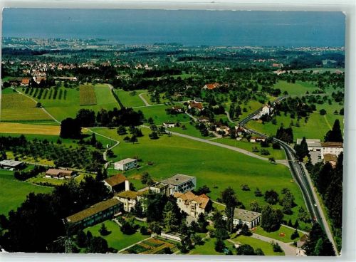 3999 Oberwald 1973 - Flugaufnahme Kneipp Kurhaus St. Gallen Ost mit Bodensee