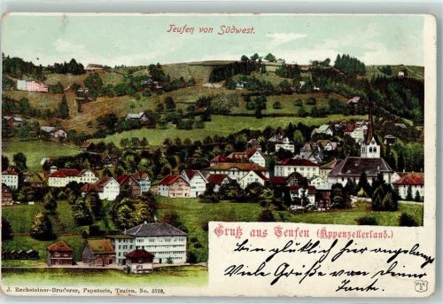 9053 Teufen AR 1901 - Teufen von Südwest