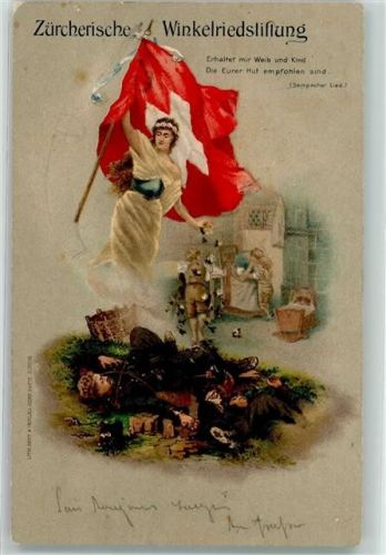 8000 Zürich 1903 Lithographie Winkelriedstiftung