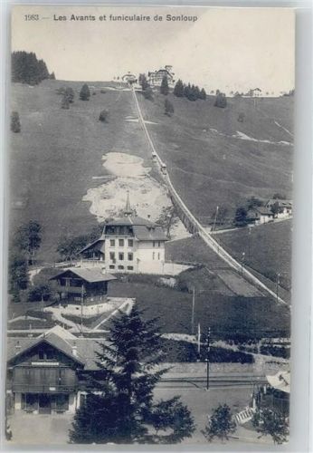 1833 Les Avants Gebrauchsspuren Funiculaire de Sonloup