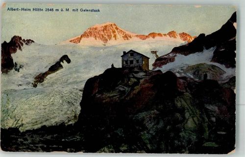 Albert Heim Hütte Foto AK