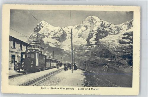 Wengernalp - Eiger, Mönch, Bahnhof, Eisenbahn