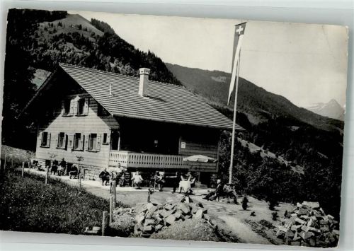 3706 Leissigen 1958 Foto AK Pension Ferieheim d. Pilgermission St. Chrischona Meielisalp