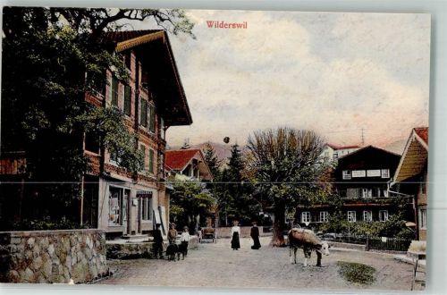 3812 Wilderswil Foto AK Straßenszene