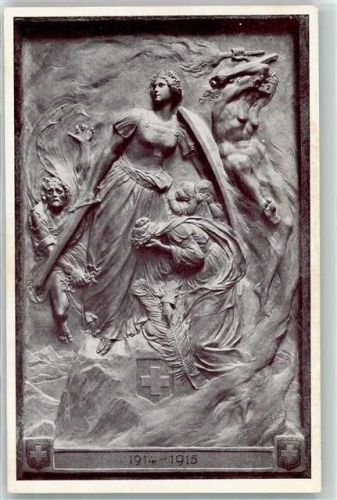 Plakette Vom Weltkrieg umtobt von Bildhauer Otto Schweizer