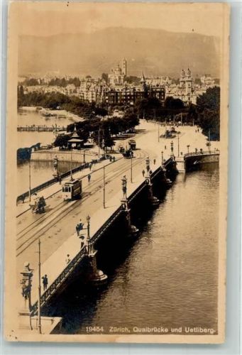 8000 Zürich 1916 - Quaibrücke Uetliberg
