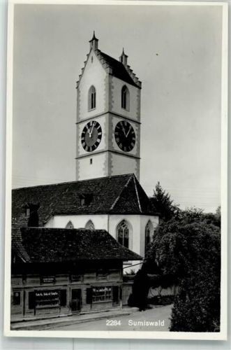 3454 Sumiswald 1939 Foto AK Kirche Feldpost 3. Division