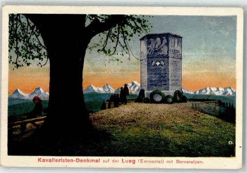 3416 Affoltern im Emmental - Kavalleristen Denkmal auf der Lueg