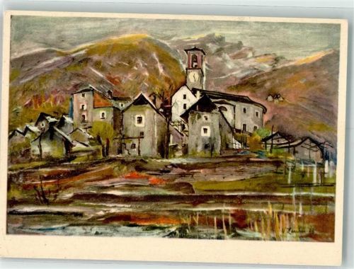 Minusio sign. U. Zaccheo Pro Infirmis Schweiz Künstlerkarte